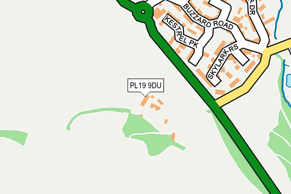 PL19 9DU map - OS OpenMap – Local (Ordnance Survey)