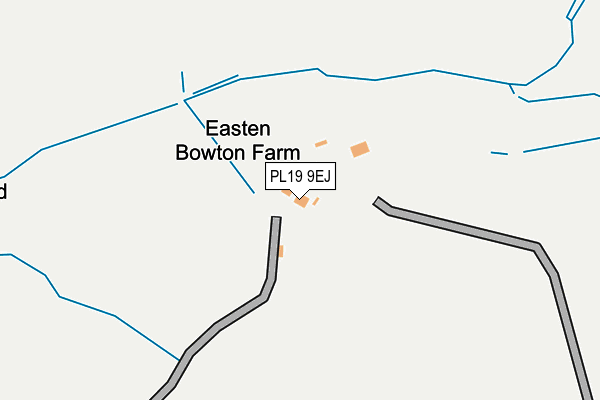 PL19 9EJ map - OS OpenMap – Local (Ordnance Survey)