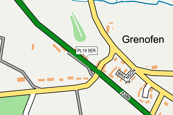 PL19 9ER map - OS OpenMap – Local (Ordnance Survey)