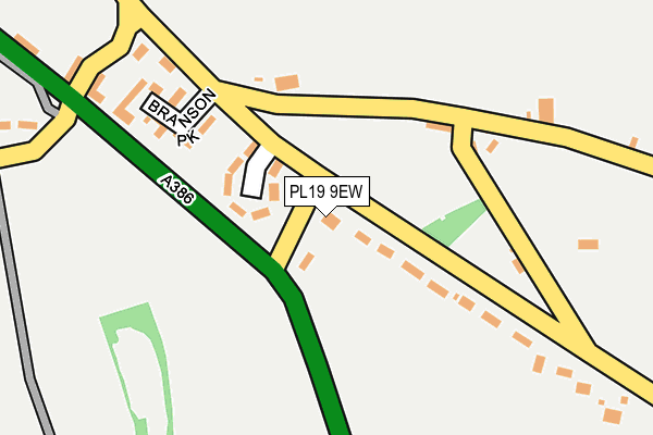 PL19 9EW map - OS OpenMap – Local (Ordnance Survey)