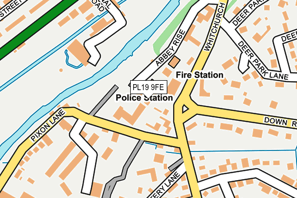 PL19 9FE map - OS OpenMap – Local (Ordnance Survey)