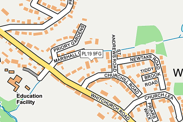 PL19 9FG map - OS OpenMap – Local (Ordnance Survey)