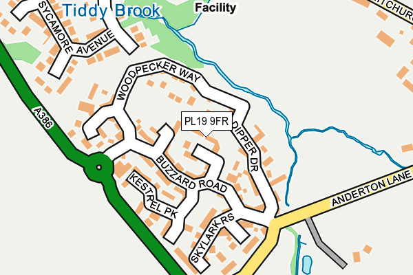 PL19 9FR map - OS OpenMap – Local (Ordnance Survey)