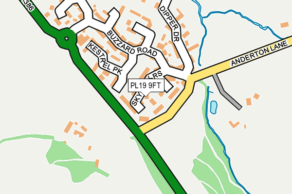 PL19 9FT map - OS OpenMap – Local (Ordnance Survey)