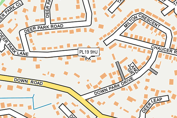 PL19 9HJ map - OS OpenMap – Local (Ordnance Survey)