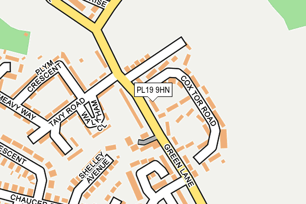 PL19 9HN map - OS OpenMap – Local (Ordnance Survey)