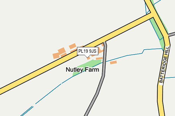 PL19 9JS map - OS OpenMap – Local (Ordnance Survey)