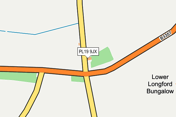 PL19 9JX map - OS OpenMap – Local (Ordnance Survey)