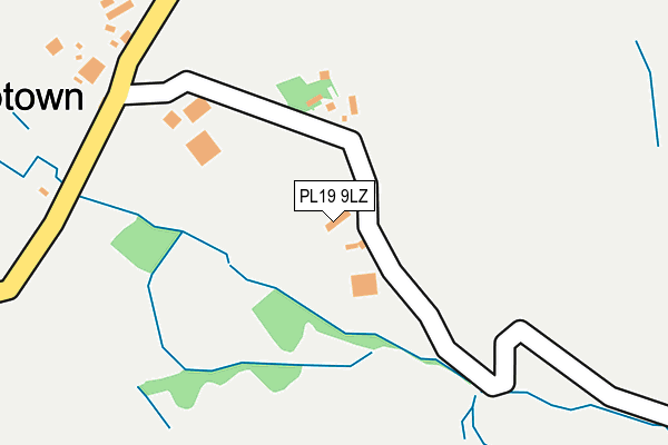 PL19 9LZ map - OS OpenMap – Local (Ordnance Survey)