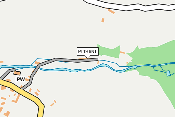 PL19 9NT map - OS OpenMap – Local (Ordnance Survey)