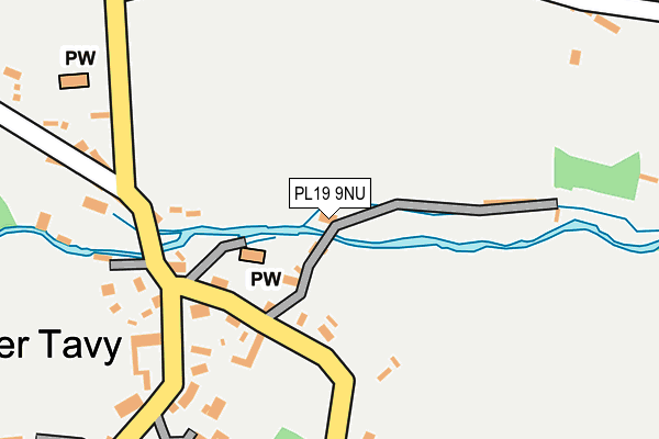 PL19 9NU map - OS OpenMap – Local (Ordnance Survey)