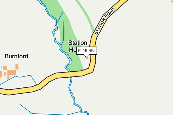 PL19 9PJ map - OS OpenMap – Local (Ordnance Survey)