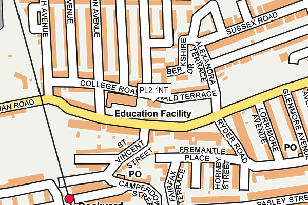 PL2 1NT map - OS OpenMap – Local (Ordnance Survey)