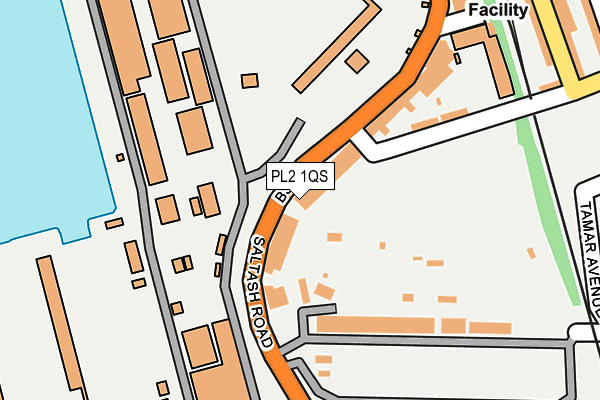 PL2 1QS map - OS OpenMap – Local (Ordnance Survey)