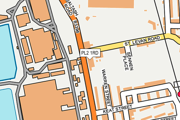 PL2 1RD map - OS OpenMap – Local (Ordnance Survey)