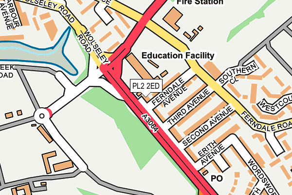 PL2 2ED map - OS OpenMap – Local (Ordnance Survey)