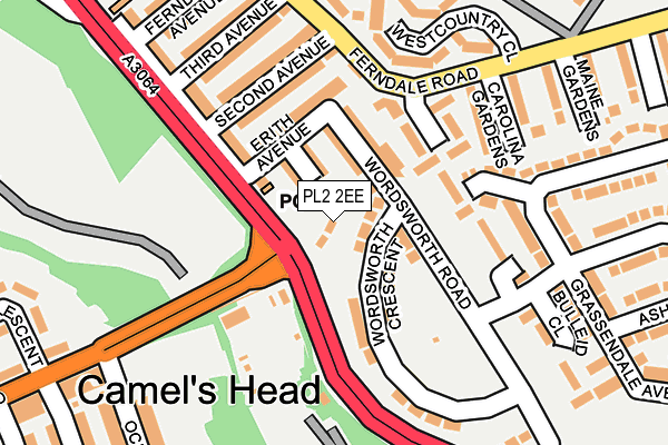 PL2 2EE map - OS OpenMap – Local (Ordnance Survey)