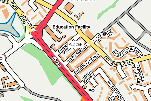 PL2 2EH map - OS OpenMap – Local (Ordnance Survey)