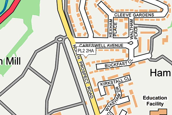 PL2 2HA map - OS OpenMap – Local (Ordnance Survey)