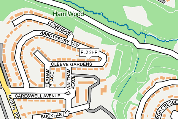 PL2 2HP map - OS OpenMap – Local (Ordnance Survey)