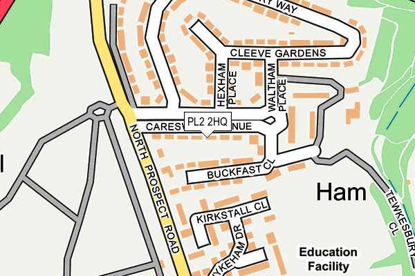 PL2 2HQ map - OS OpenMap – Local (Ordnance Survey)