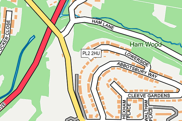 PL2 2HU map - OS OpenMap – Local (Ordnance Survey)