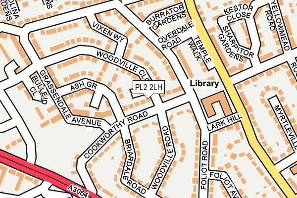 PL2 2LH map - OS OpenMap – Local (Ordnance Survey)