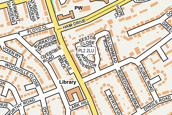 PL2 2LU map - OS OpenMap – Local (Ordnance Survey)