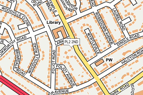 PL2 2ND map - OS OpenMap – Local (Ordnance Survey)