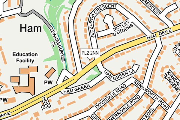 PL2 2NN map - OS OpenMap – Local (Ordnance Survey)