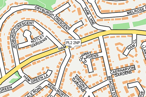 PL2 2NP map - OS OpenMap – Local (Ordnance Survey)