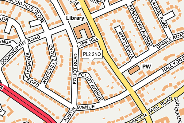 PL2 2NQ map - OS OpenMap – Local (Ordnance Survey)