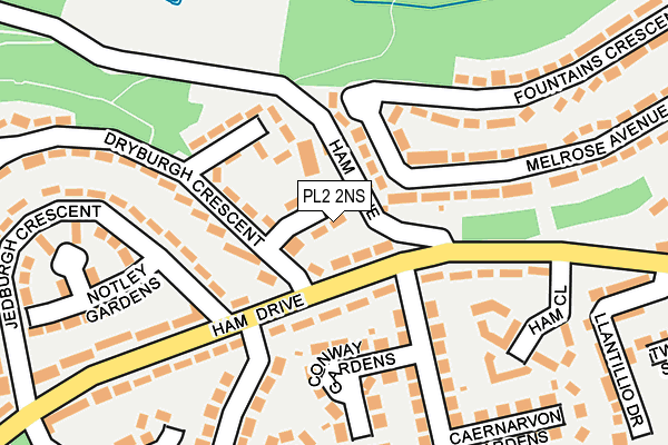 PL2 2NS map - OS OpenMap – Local (Ordnance Survey)