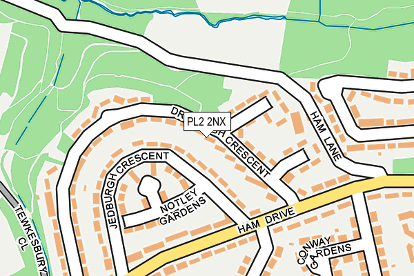 PL2 2NX map - OS OpenMap – Local (Ordnance Survey)