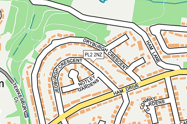 PL2 2NZ map - OS OpenMap – Local (Ordnance Survey)