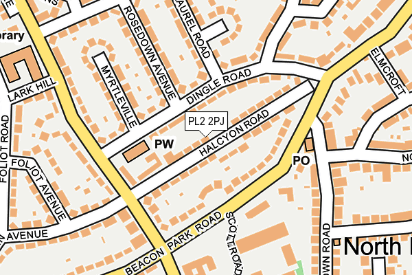 PL2 2PJ map - OS OpenMap – Local (Ordnance Survey)