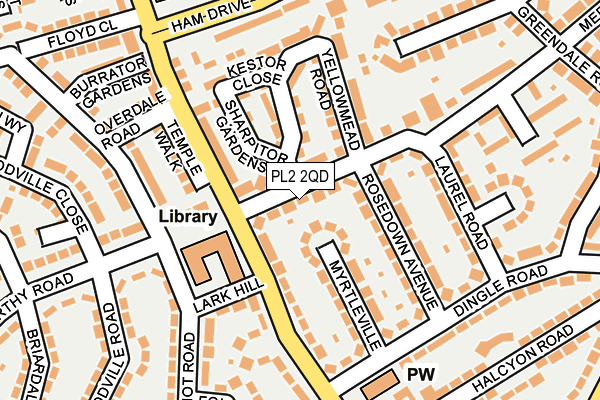 PL2 2QD map - OS OpenMap – Local (Ordnance Survey)