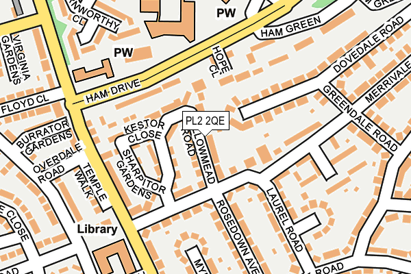 PL2 2QE map - OS OpenMap – Local (Ordnance Survey)