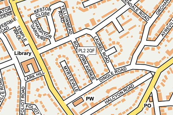 PL2 2QF map - OS OpenMap – Local (Ordnance Survey)
