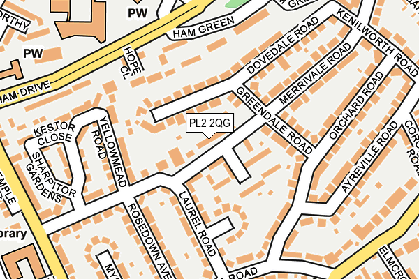 PL2 2QG map - OS OpenMap – Local (Ordnance Survey)