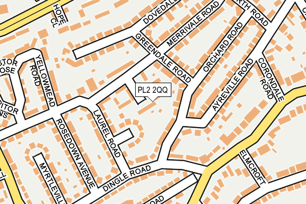 PL2 2QQ map - OS OpenMap – Local (Ordnance Survey)