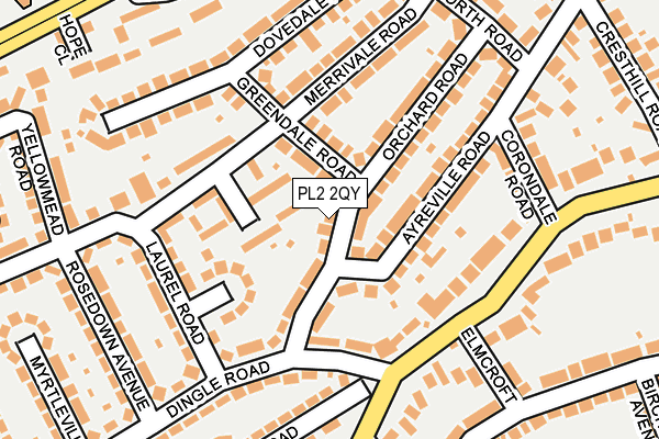 PL2 2QY map - OS OpenMap – Local (Ordnance Survey)