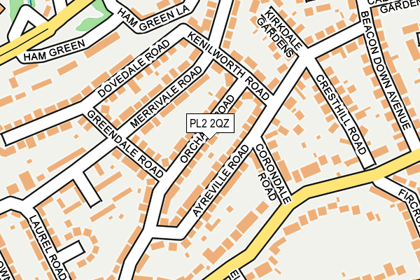 PL2 2QZ map - OS OpenMap – Local (Ordnance Survey)