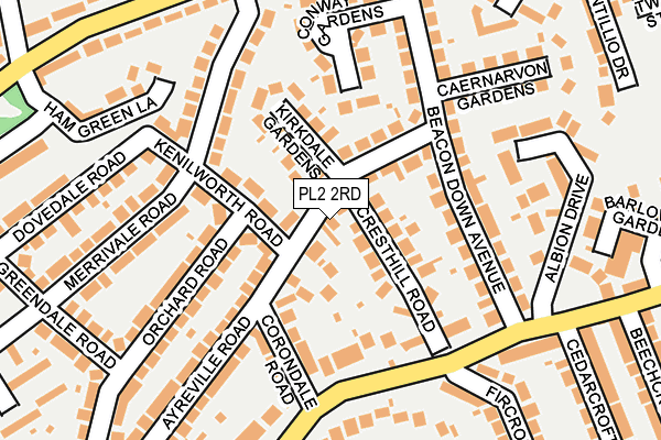 PL2 2RD map - OS OpenMap – Local (Ordnance Survey)