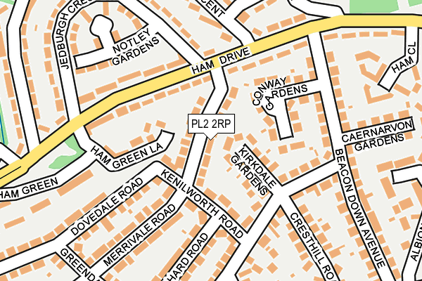 PL2 2RP map - OS OpenMap – Local (Ordnance Survey)