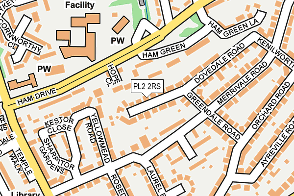 PL2 2RS map - OS OpenMap – Local (Ordnance Survey)