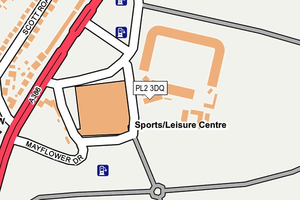 PL2 3DQ map - OS OpenMap – Local (Ordnance Survey)