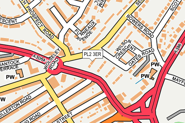 PL2 3ER map - OS OpenMap – Local (Ordnance Survey)