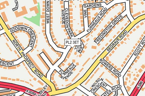PL2 3ET map - OS OpenMap – Local (Ordnance Survey)