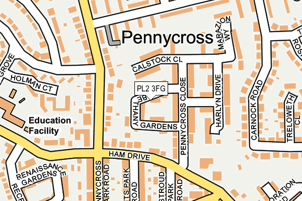 PL2 3FG map - OS OpenMap – Local (Ordnance Survey)